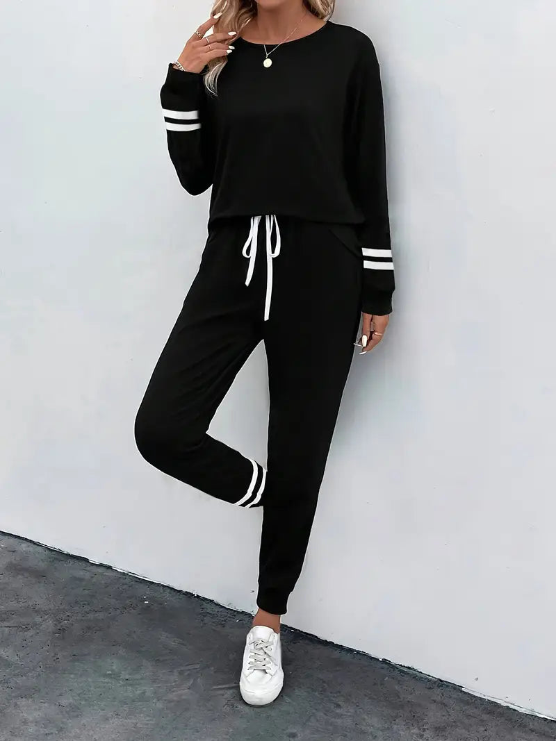 Quintessa™ | Women's Cozy Striped Lounge Set