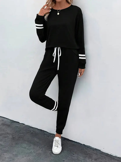 Quintessa™ | Women's Cozy Striped Lounge Set