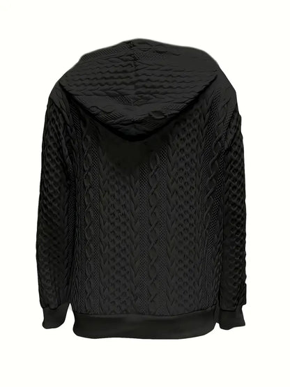Aeliana™ | Quilted Zip-Up Hoodie
