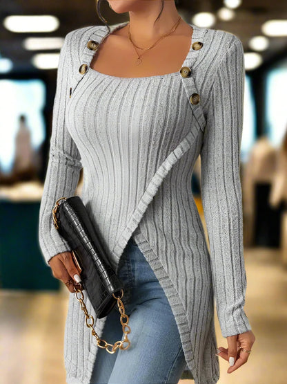 Georgia™ | Asymmetrisch geribd top