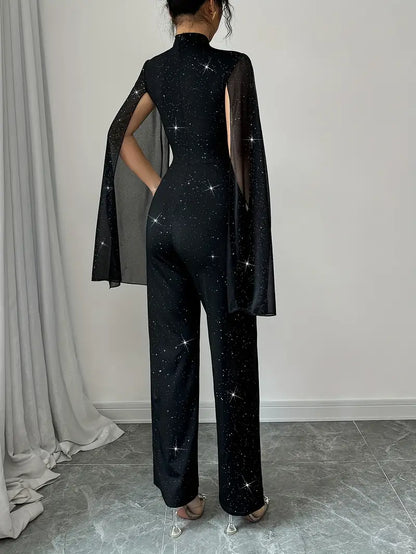 Quiana™ | Elegant High-Neck Jumpsuit