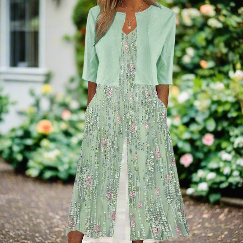 Jaleira™ | Stylish Green Jumpsuit with Jacket