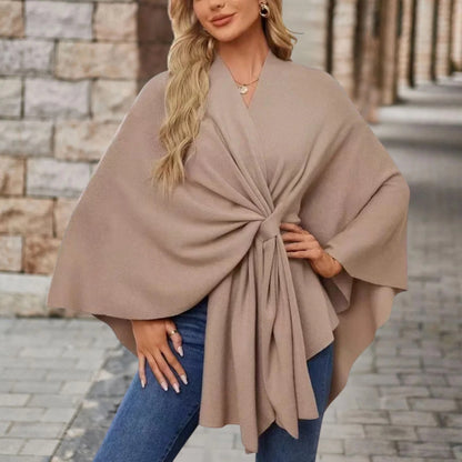Yvette™ | Elegant Draped Poncho