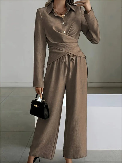 Phoebe™ | Chic Brown Casual Set