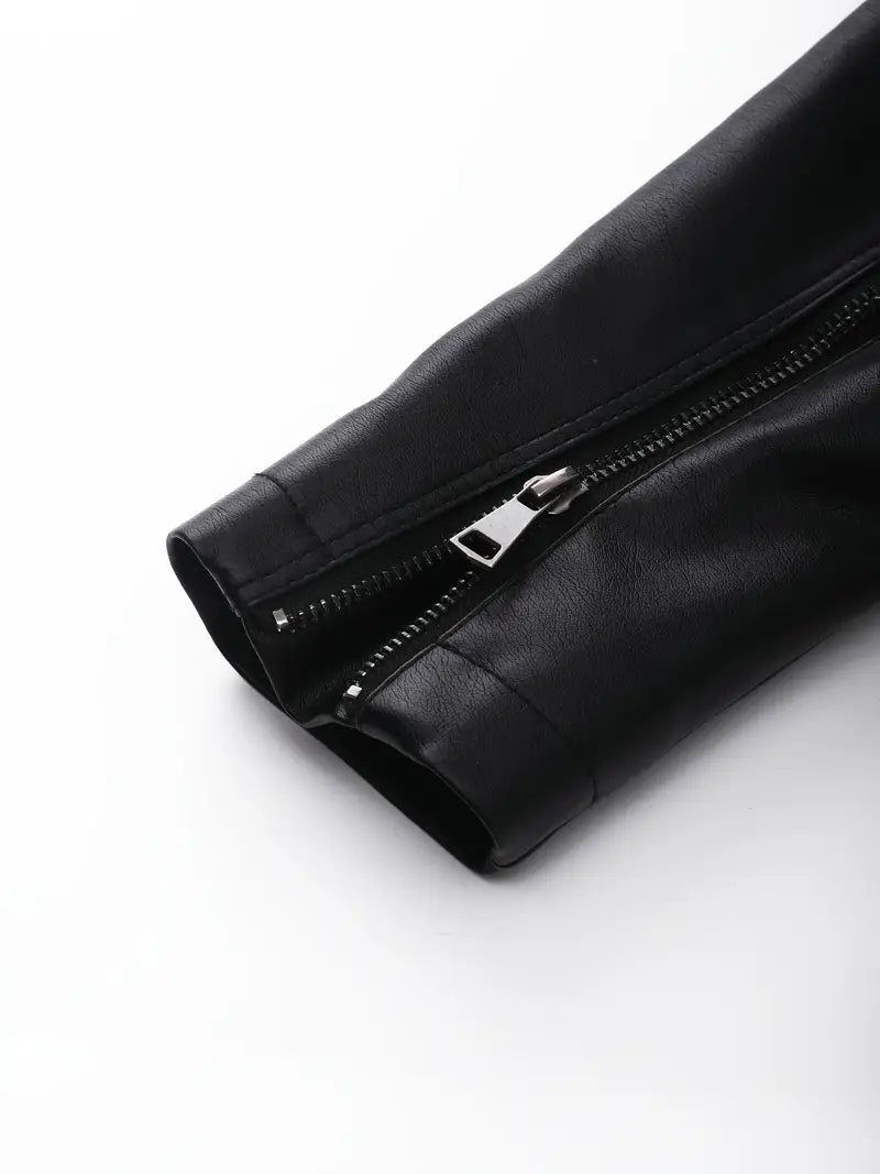 Jorisa™ | Everyday Zippered Leather Jacket