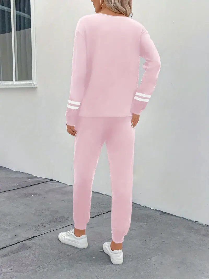 Quintessa™ | Women's Cozy Striped Lounge Set