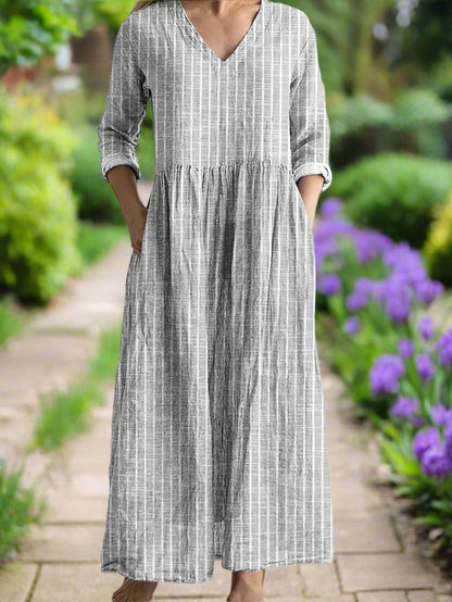 Viola™ | Heritage Stripe Casual Dress