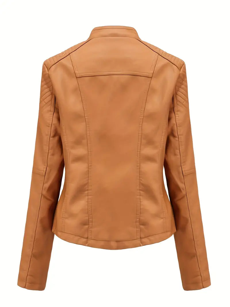 Branna™ | Zippered Biker Jacket