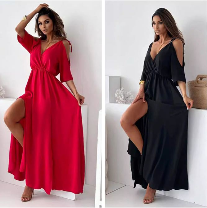 Calista™ | Elegant Side Slit Dress