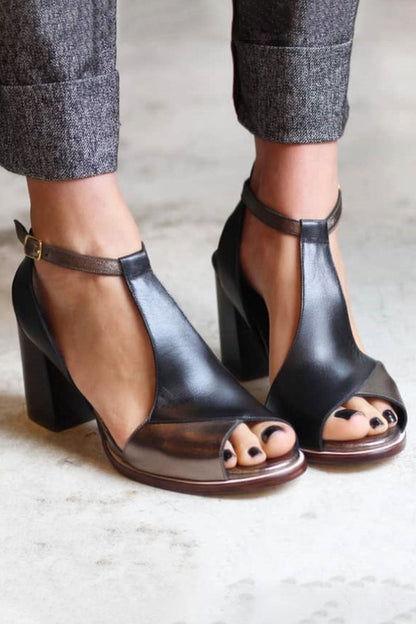 Zanith™ | Bold Patch Crossover Heels