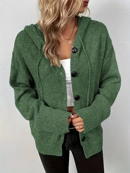 Delora™ | Long Sleeve Hooded Cardigan