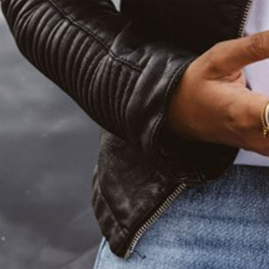 Lira™ | Elegant Leather Jacket