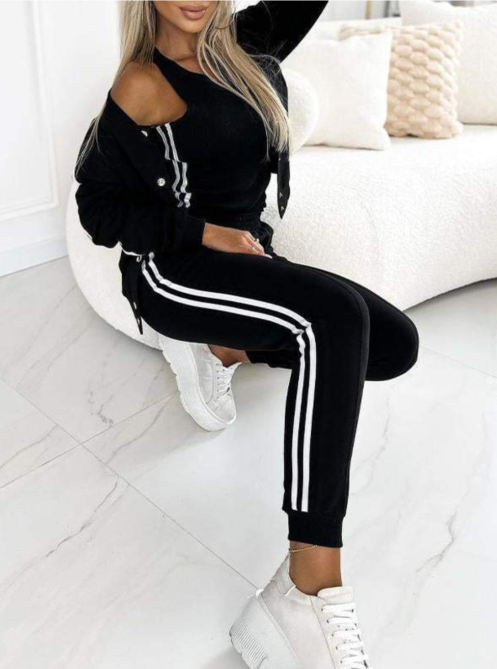 Kaida™ | Retro Sporty Tracksuit Set