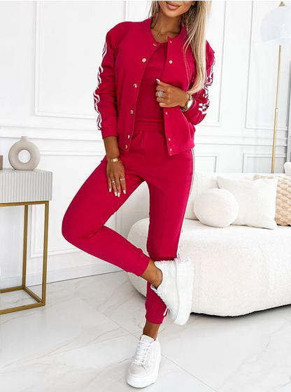 Kaida™ | Retro Sporty Tracksuit Set