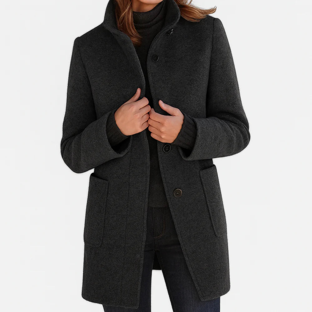 Felicity™ |  Elegant High Collar Coat