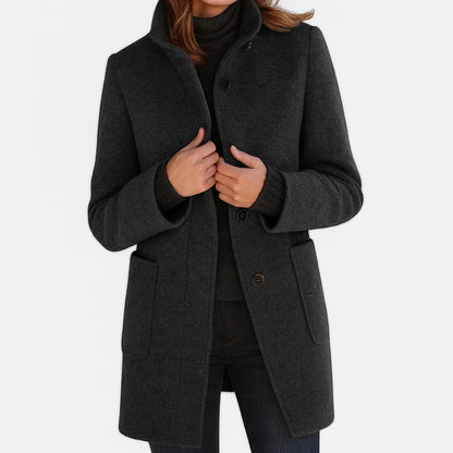 Felicity™ |  Elegant High Collar Coat