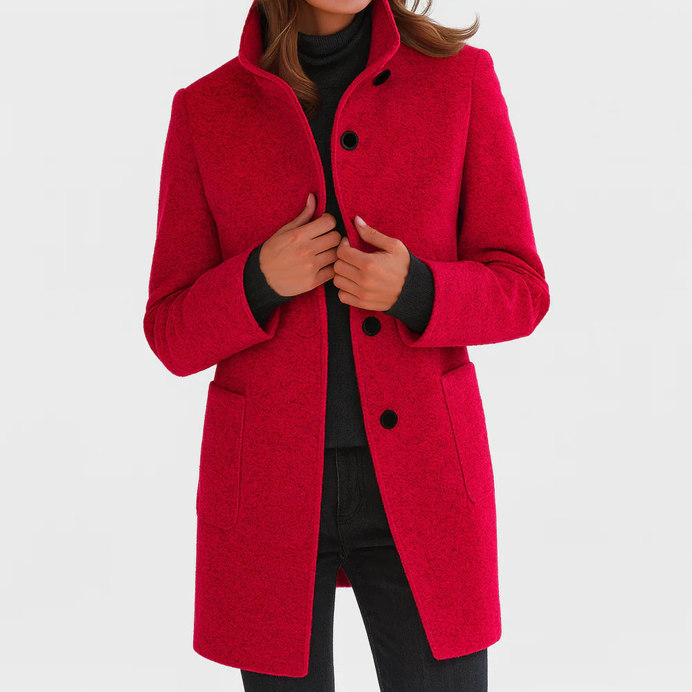 Felicity™ |  Elegant High Collar Coat