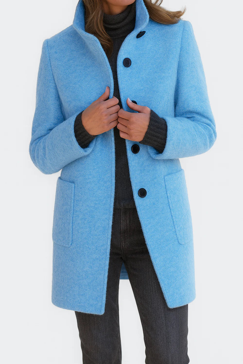 Felicity™ |  Elegant High Collar Coat