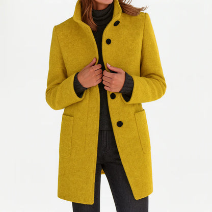 Felicity™ |  Elegant High Collar Coat