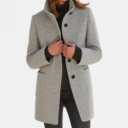 Felicity™ |  Elegant High Collar Coat