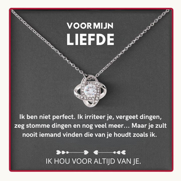 LYNN & CO | "Rozenliefde" - Witgouden Ketting