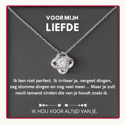 LYNN & CO | "Rozenliefde" - Witgouden Ketting