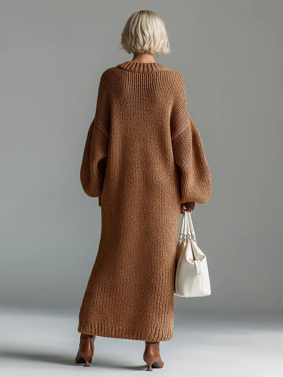 Elaryna™ | Elegant Knit Maxi Dress