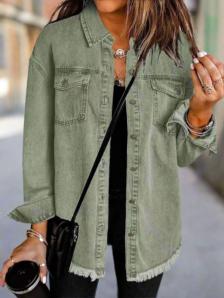 Amoria™ | Classic Denim Jacket for Everyday