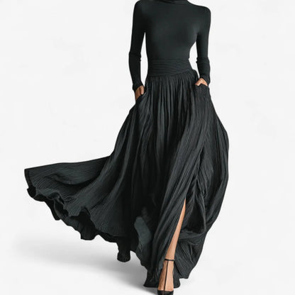 Brienne™ | Elegant Pleated Maxi Dress