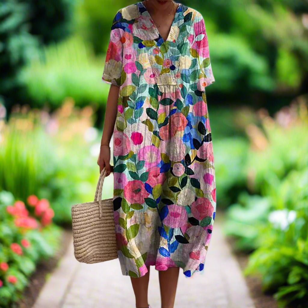 Mirella™ | Flowing Floral Dress