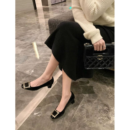 Halvine™ | Square-Toe Mid Heels