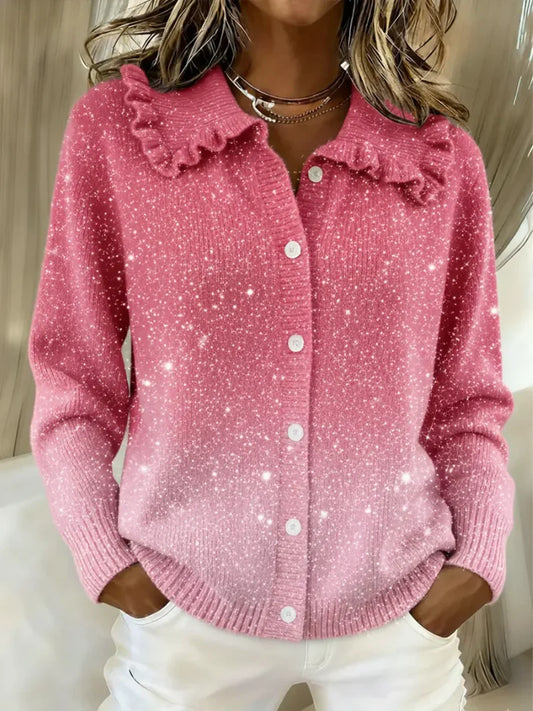 Elysie™ | Shiny Knit Cardigan