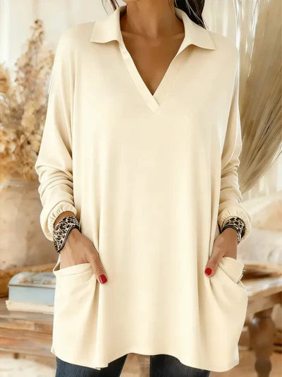 Ismera™ |  Elegant V-neck Blouse
