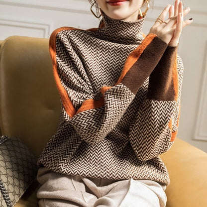 Iona™ | Striped Turtleneck Sweater
