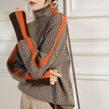 Iona™ | Striped Turtleneck Sweater