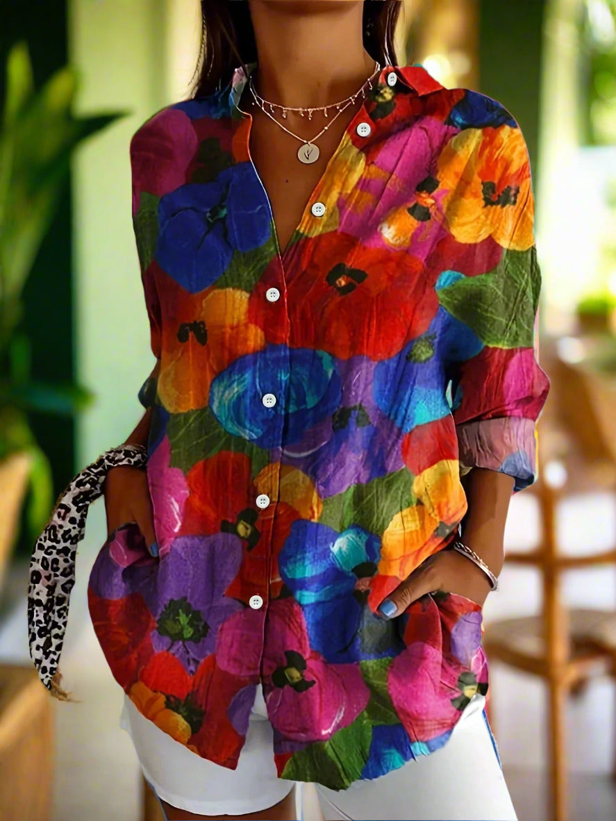 Calla™ | Bold Blossom Blouse