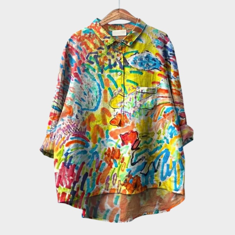 Genevieve™ | Oversized Floral Blouse