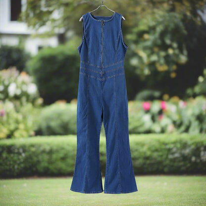 Hofstia™ | Curve-Fit Denim Jumpsuit