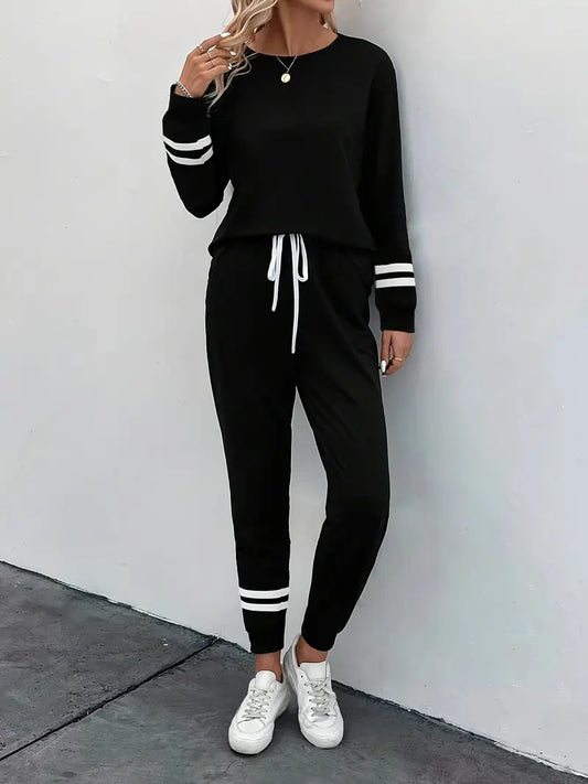 Quintessa™ | Women's Cozy Striped Lounge Set