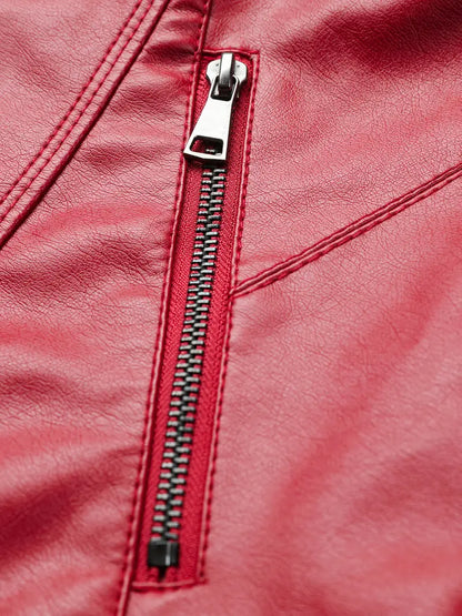 Jorisa™ | Everyday Zippered Leather Jacket
