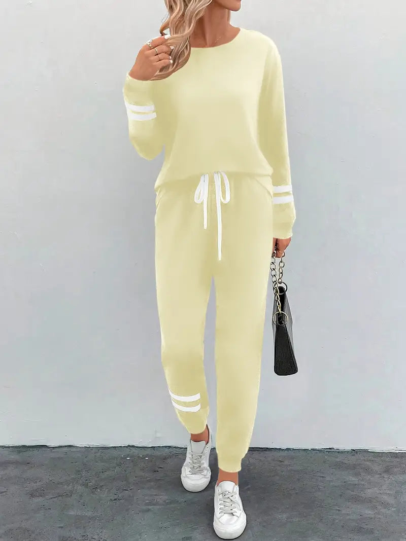 Quintessa™ | Women's Cozy Striped Lounge Set