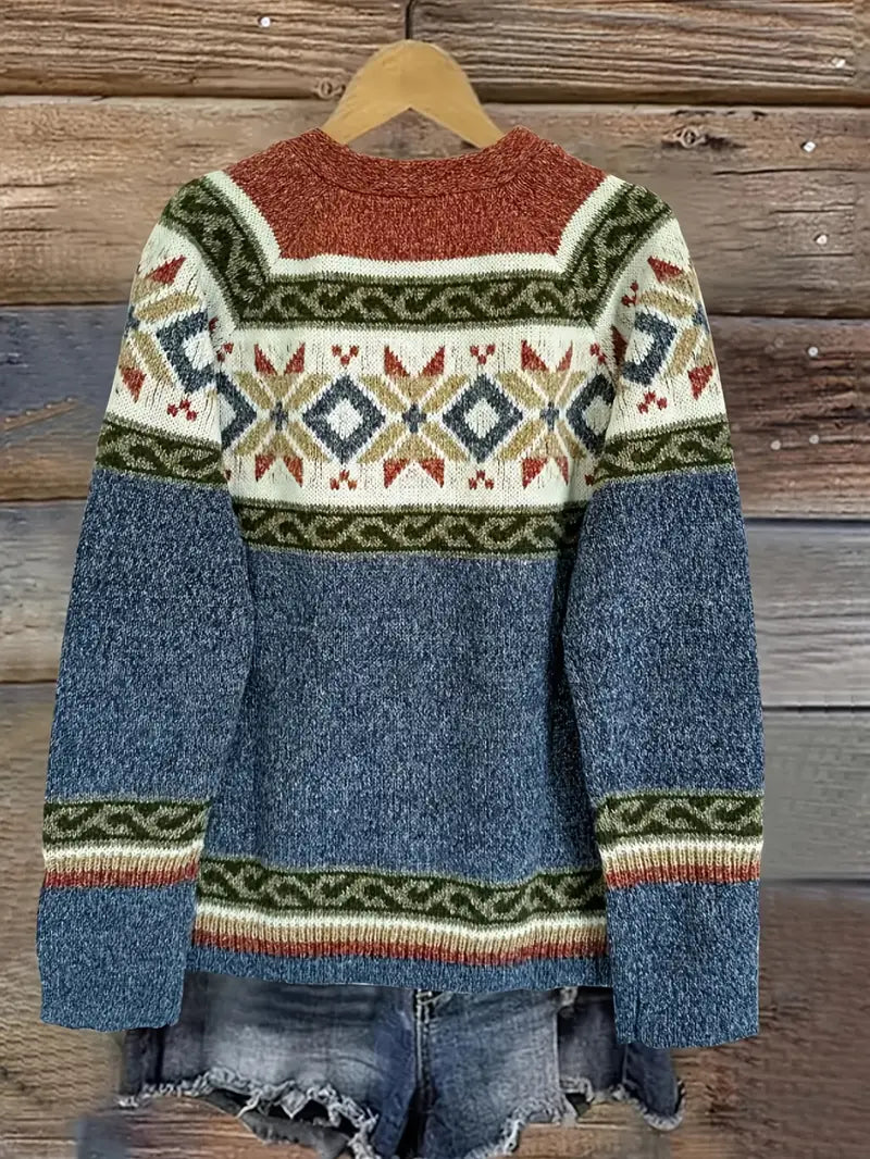 Heloria™ | Boho Chic Patterned Cardigan