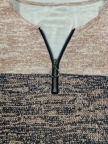 Quinley™ | V-Neck Zipper T-Shirt