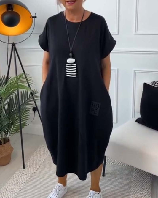 Nivelle™ | Casual Text Dress
