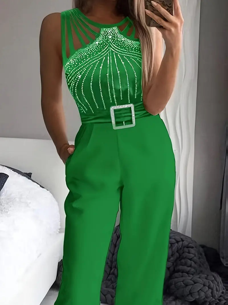 Hestia™ | Sleeveless Wide-Leg Jumpsuit