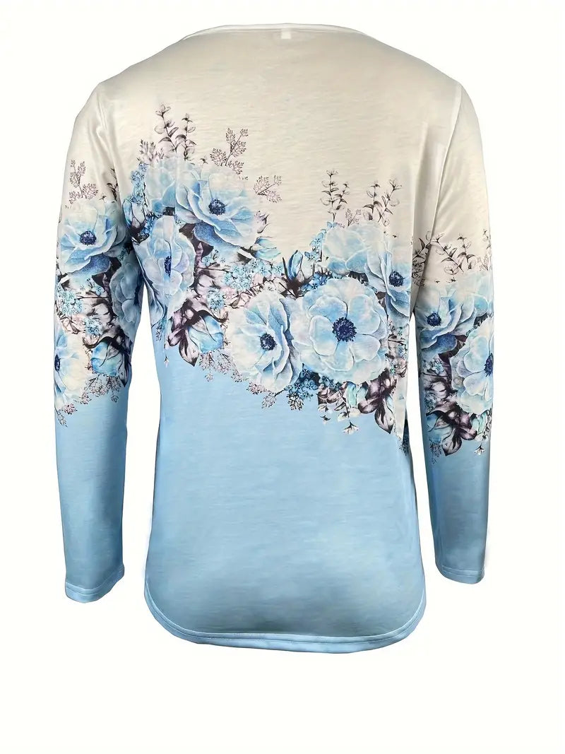 Halcyon™ | Floral half-zip top