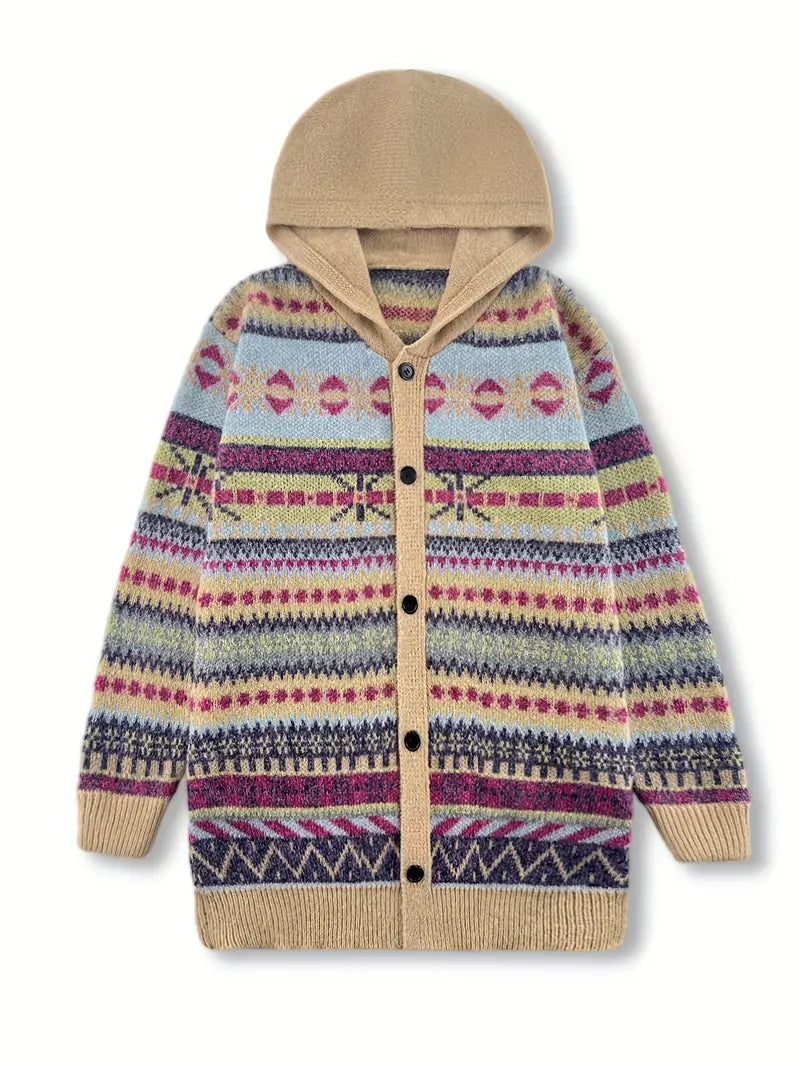 Serenelle™ | Elegant Hooded Cardigan