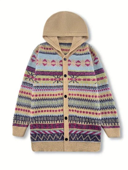 Serenelle™ | Elegant Hooded Cardigan