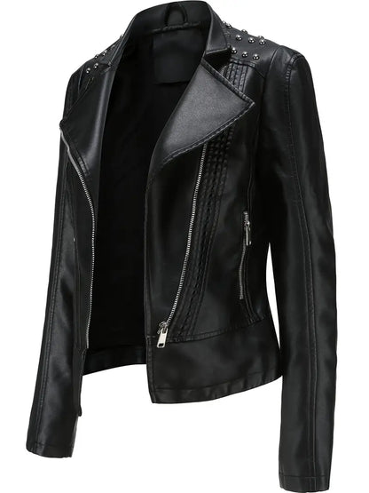 Ovidia™ | Vintage Studded Biker Jacket