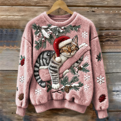 Karissa™ | Cozy Cat-print Sweater
